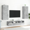 Ścienna szafka TV, szarość betonu, 40,5x30x102 cm