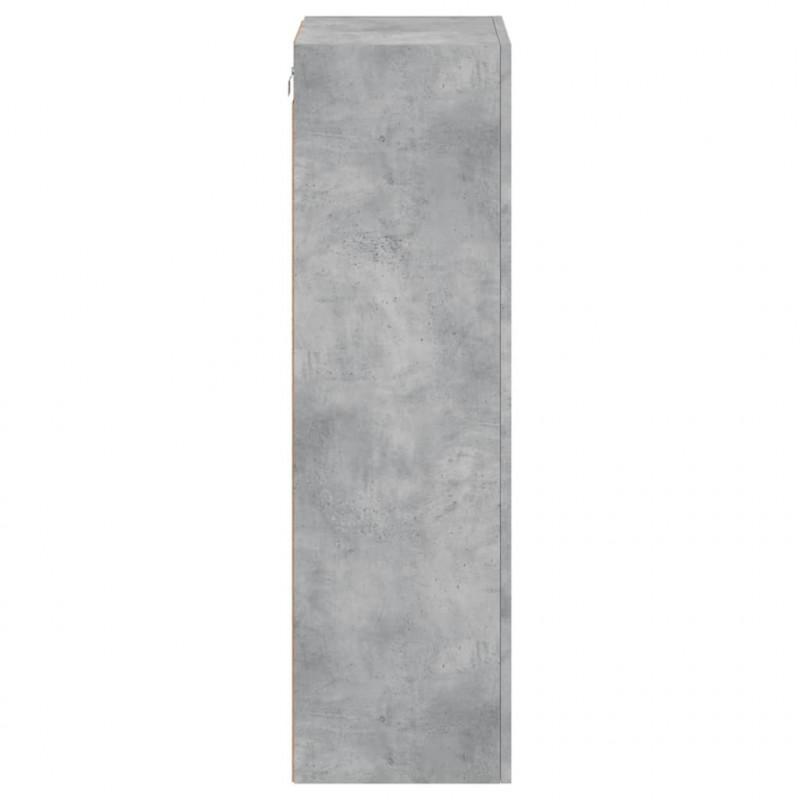 Ścienna szafka TV, szarość betonu, 40,5x30x102 cm