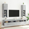 Szafka TV z LED, szarość betonu, 30,5x30x102 cm