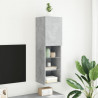 Szafka TV z LED, szarość betonu, 30,5x30x102 cm
