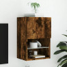 Szafka TV z LED, przydymiony dąb, 40,5x30x60 cm