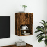 Szafka TV z LED, przydymiony dąb, 40,5x30x60 cm