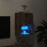 Szafka TV z LED, przydymiony dąb, 40,5x30x60 cm