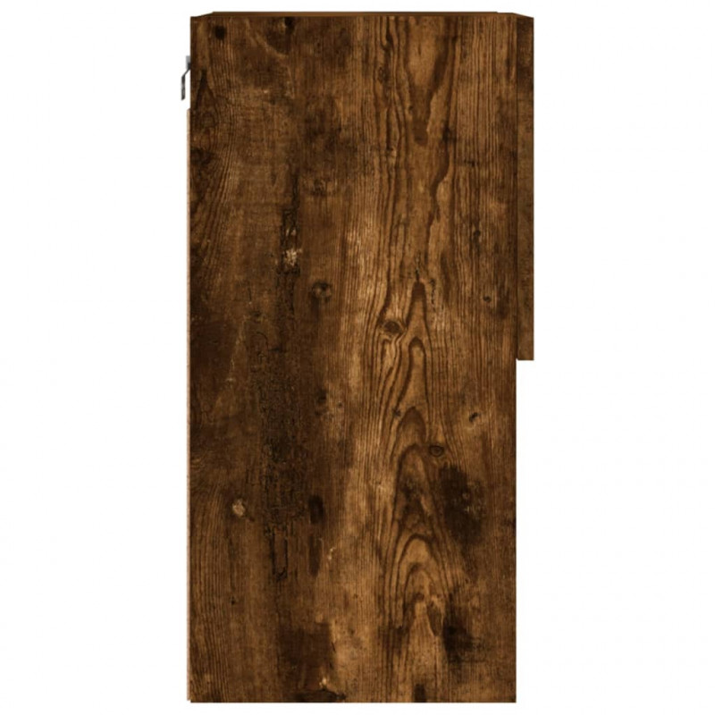 Szafka TV z LED, przydymiony dąb, 40,5x30x60 cm