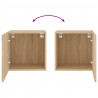 Szafki ścienne TV, 2 szt., dąb sonoma, 40,5x30x40 cm