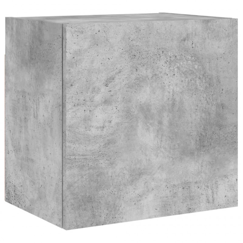 Ścienne szafki TV, 2 szt., szarość betonu, 40,5x30x40 cm