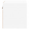 Ścienne szafki TV z LED, 2 szt., białe, 30x28,5x30 cm