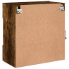 Ścienna szafka TV z LED, przydymiony dąb, 58,5x30x60,5 cm