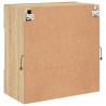 Ścienna szafka TV z LED, dąb sonoma, 58,5x30x60,5 cm