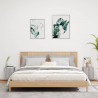 Ścienne szafki TV z LED, 2 szt, szary dąb sonoma, 30,5x35x30 cm
