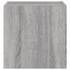 Ścienne szafki TV z LED, 2 szt, szary dąb sonoma, 30,5x35x30 cm