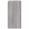 Ścienne szafki TV z LED, 2 szt., szary dąb sonoma, 30,5x35x70cm