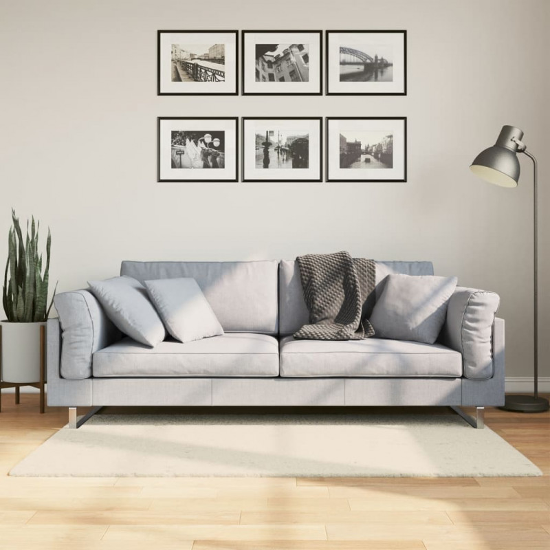 Dywan ISTAN z długim runem, połyskujący, kremowy, 80x150 cm
