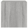 Ścienne szafki TV z LED, 2 szt., szary dąb sonoma, 40,5x35x40cm