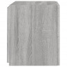 Ścienne szafki TV z LED, 2 szt., szary dąb sonoma, 40,5x35x40cm