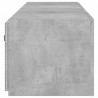 Ścienne szafki TV z LED, 2 szt., szarość betonu, 80x35x31 cm