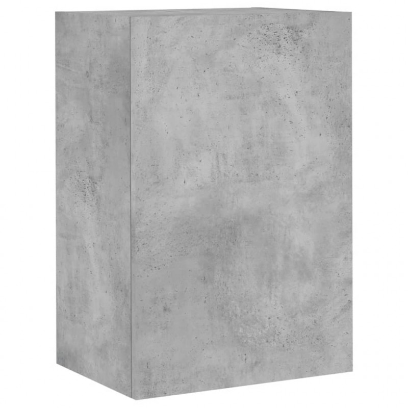 Ścienne szafki TV, 2 szt., szarość betonu, 40,5x30x60 cm