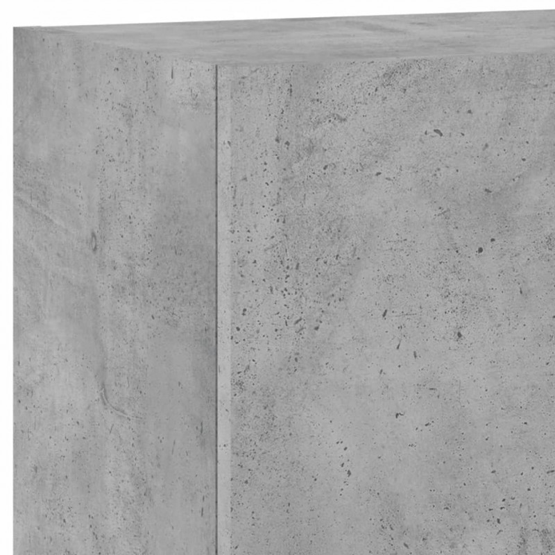 Ścienne szafki TV, 2 szt., szarość betonu, 40,5x30x60 cm