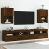 Szafki TV, z LED, 2 szt., brązowy dąb, 40,5x30x60 cm