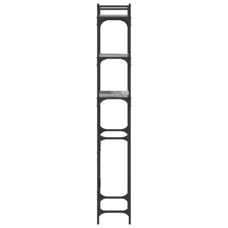 Regał nad pralkę, szary dąb sonoma, 67x25x163 cm