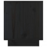 Szafki nocne, 2 szt., czarne, 40x34x40 cm, lite drewno sosnowe