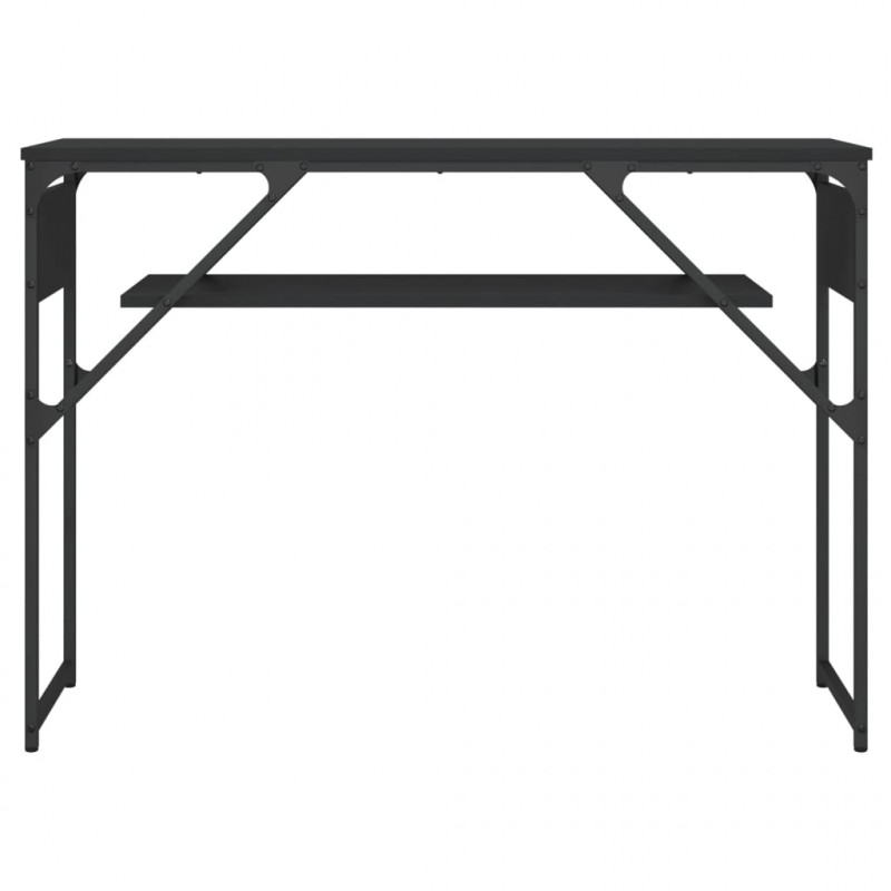 Stolik konsolowy, czarny, 105x30x75 cm, materiał drewnopochodny