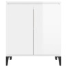 Szafka, biała z połyskiem, 60x35x70 cm, materiał drewnopochodny