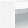 Szafka z oświetleniem LED, biała, 60x37x67 cm
