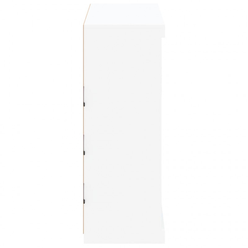Szafka z oświetleniem LED, biała, 81x37x100 cm