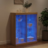 Szafka z oświetleniem LED, dąb sonoma, 81x37x100 cm