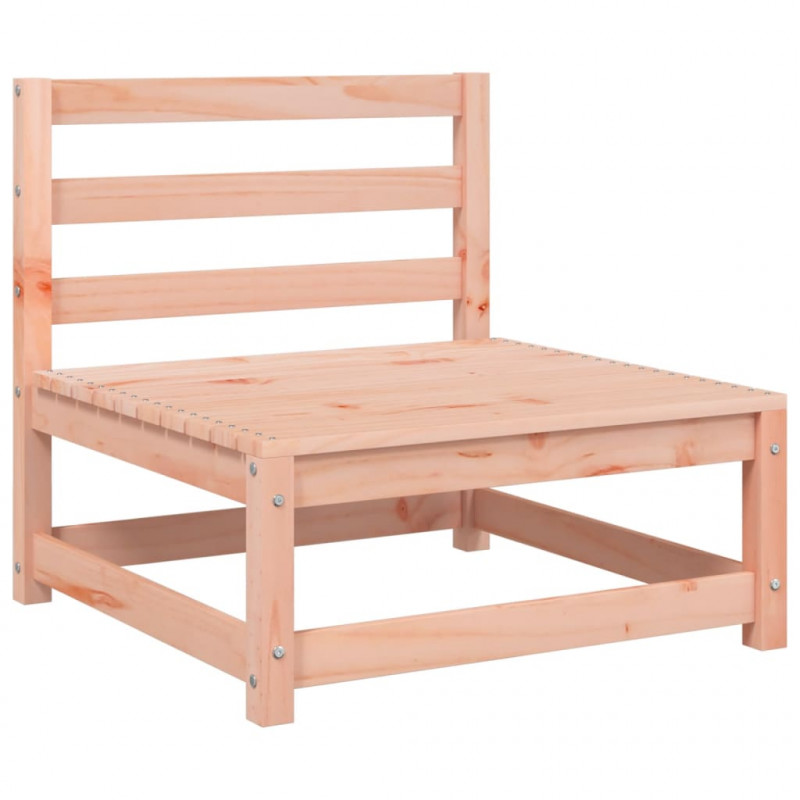 Ogrodowa sofa bez podłokietników, z poduszkami, daglezja