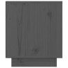 Szafki nocne, 2 szt., szare, 40x34x40 cm, lite drewno sosnowe