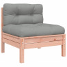 Ogrodowa sofa bez podłokietników, z poduszkami, daglezja