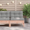 Ogrodowa sofa bez podłokietników, z poduszkami, daglezja