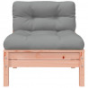 Ogrodowa sofa bez podłokietników, z poduszkami, daglezja