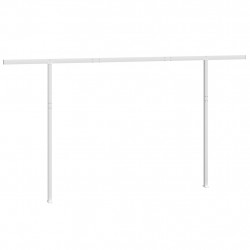 Zestaw słupków do markizy, biały, 450x245 cm, żelazo