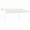 Zestaw słupków do markizy, biały, 450x245 cm, żelazo