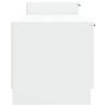 Szafka pod TV, biała, 158,5x36x45 cm, materia drewnopochodny