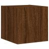 5-częściowy zestaw mebli TV z LED, brązowy dąb