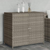 Szafka ogrodowa, szara, 83x45x76 cm, polirattan