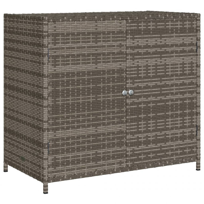 Szafka ogrodowa, szara, 83x45x76 cm, polirattan