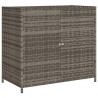 Szafka ogrodowa, szara, 83x45x76 cm, polirattan