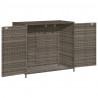 Szafka ogrodowa, szara, 83x45x76 cm, polirattan