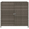 Szafka ogrodowa, szara, 83x45x76 cm, polirattan