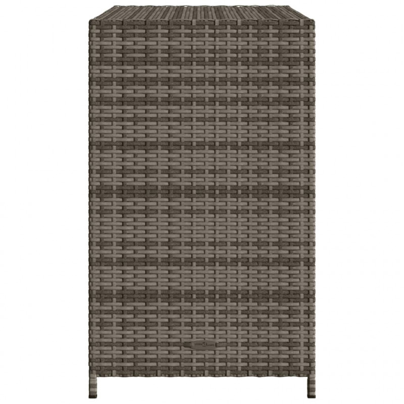 Szafka ogrodowa, szara, 83x45x76 cm, polirattan
