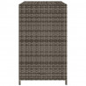 Szafka ogrodowa, szara, 83x45x76 cm, polirattan