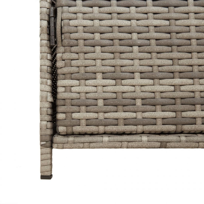 Szafka ogrodowa, szara, 83x45x76 cm, polirattan