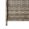 Szafka ogrodowa, szara, 83x45x76 cm, polirattan