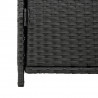 Szafka ogrodowa, czarna, 55x59x80 cm, polirattan
