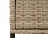 Szafka ogrodowa, beżowa, 105x55x113 cm, polirattan